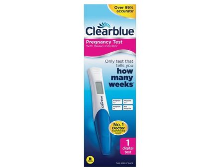 Clearblue Pregnancy Test with Weeks Indicator (1 Digital Test) For Cheap