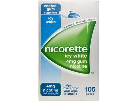 Nicorette Gum Icy White 4MG (105 Pack) Sale