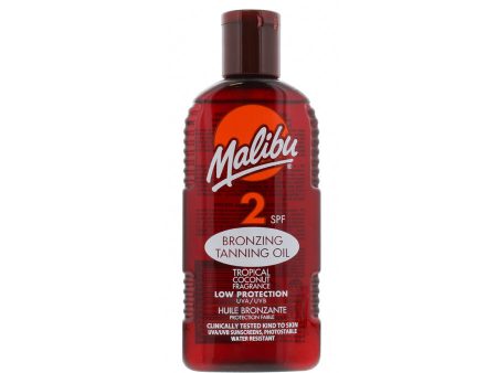 Malibu Bronzing Tanning Oil SPF 2 (Low Protection) 200ml Fashion