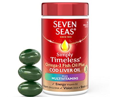 Seven Seas Simply Timeless Omega-3 Cod Liver Oil (90 Capsules) Online now