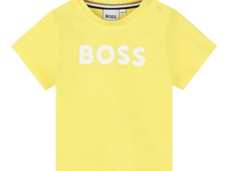 BOSS Baby Print Logo Yellow T-Shirt Online