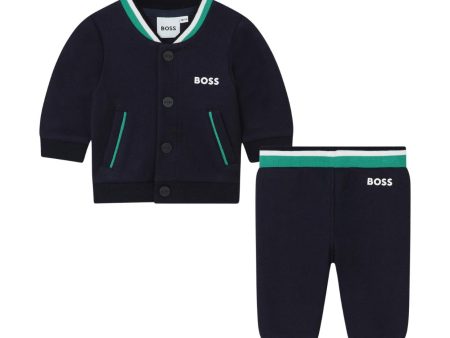 BOSS Baby Navy Three-Piece Tracksuit Set Online Hot Sale