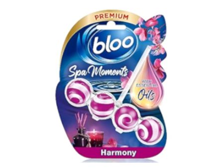 Bloo Spa Moments Harmony Toilet Rim Block 50g PM£1.85  Pack size: 6 x 50g  Product code: 523072 Discount