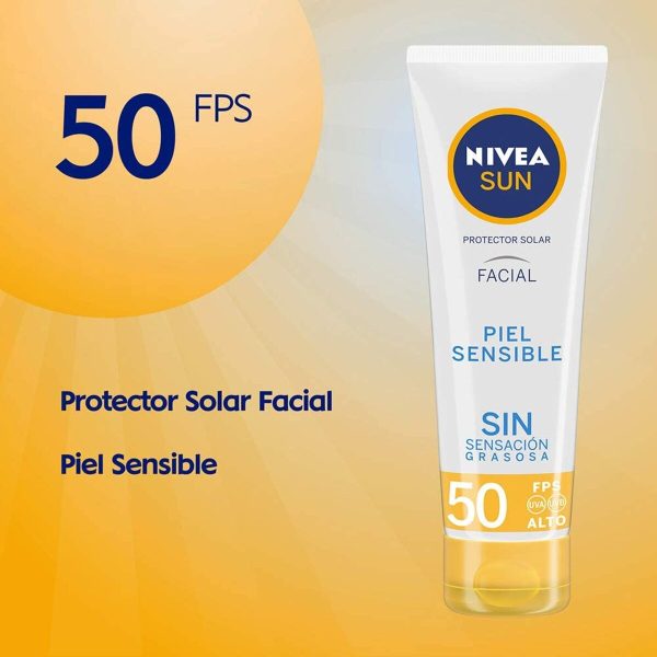 PROTECTOR SOLAR FACIAL PIEL SENSIBLE 50ML - NIVEA on Sale