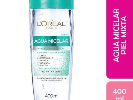 AGUA MICELAR 5 EN 1 PIEL MIXTA 400ML - LOREAL DERMO EXPERTISE Online Hot Sale