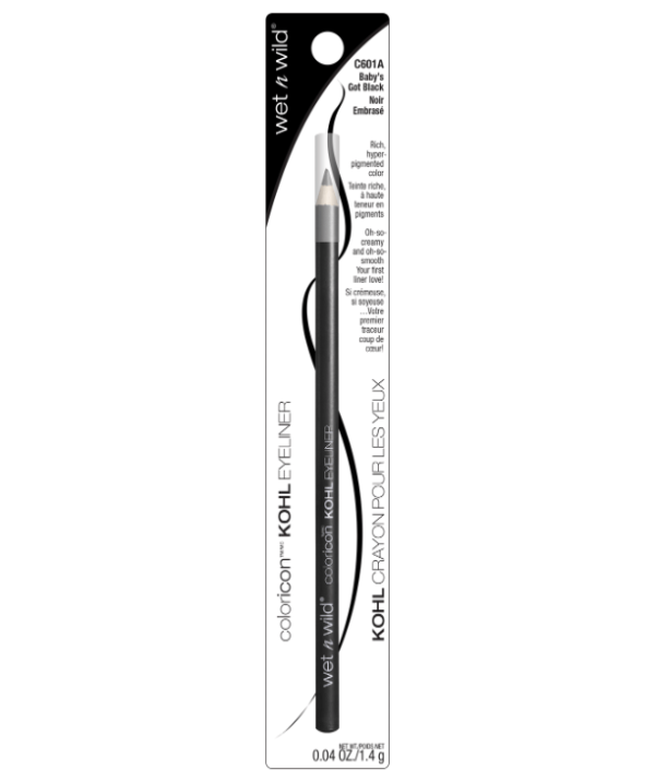 Wet N Wild Color Icon Kohl Liner Pencil - Baby s Got Black 1.4g Fashion