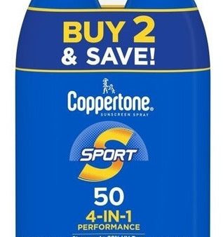 2 Protector Solar Sport  Niños Y Adultos Spf 50 Coppertone Sale