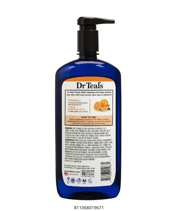 Dr. Teals  Body Wash Vitamin C 24oz For Sale