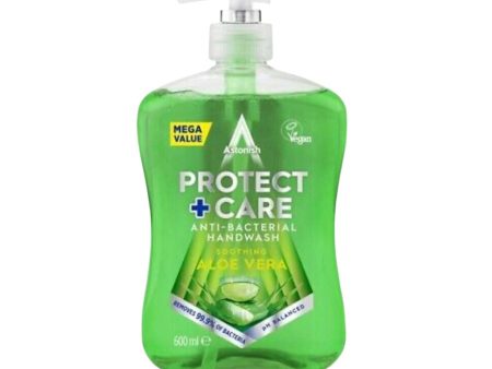 Astonish Antibacterial Handwash Clean & Protect Aloe Vera 600ml  Pack size: 12 x 600ml  Product code: 331352 on Sale