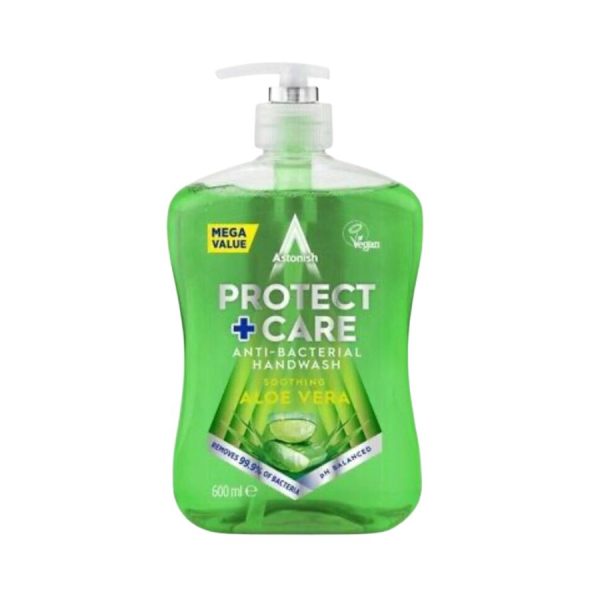 Astonish Antibacterial Handwash Clean & Protect Aloe Vera 600ml  Pack size: 12 x 600ml  Product code: 331352 on Sale