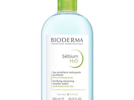 Bioderma Sebium H2O Purifying Micellar Water Cleanser for Oily Skin 500ml Online Hot Sale