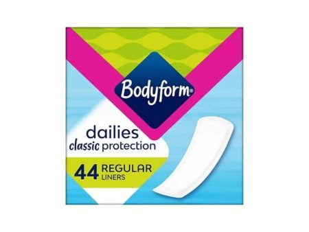 Bodyform Classic Liners 44 s  Pack Size: 6 x 44 s  Product code: 341350 Online Hot Sale