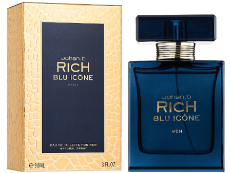 Johan.b Blu Icône Men EDT 90ml Spray Online Hot Sale