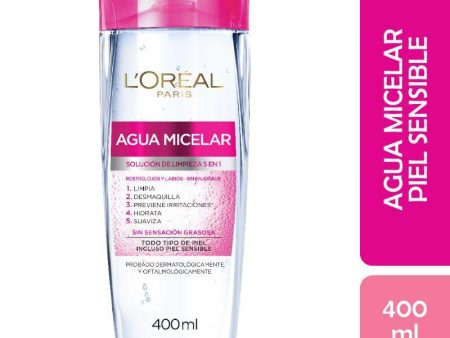 AGUA MICELAR 5 EN 1 PIEL SENSIBLE 400ML - LOREAL DERMO EXPERTISE Cheap