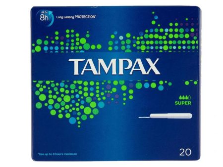 Tampax Super 20S  Pack size: 8 x 20s  Product code: 346150 For Sale