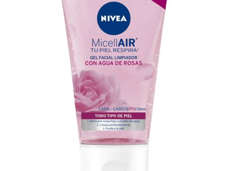 GEL FACIAL LIMPIADOR CON AGUA DE ROSAS TODO TIPO DE PIEL 150ML - NIVEA For Sale