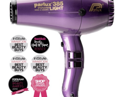 Parlux 385 Power Light Ceramic and Ionic Hair Dryer Violet Online now