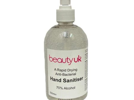 Beauty UK Anti-Bacterial 70% Alcohol Hand Sanitizer 500ml  Pack size: 1 x 500ml  Product code: 332335 Discount