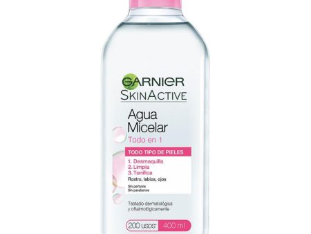 SKIN ACTIVE AGUA MICELAR TODO EN 1 TODO TIPO DE PIEL 400ML - GARNIER Hot on Sale