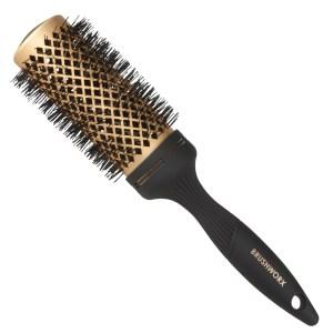 Brushworx Gold Ceramic Hot Tube Hair Brush Large For Discount