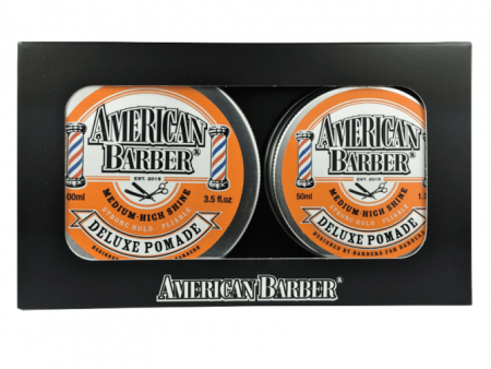 American Barber Deluxe Pomade 50ml-100ml Duo Pack Hot on Sale