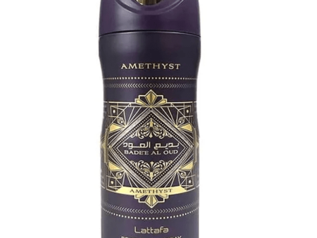 Lattafa Body Spray Badee Al Oud Amethyst 200ml on Sale