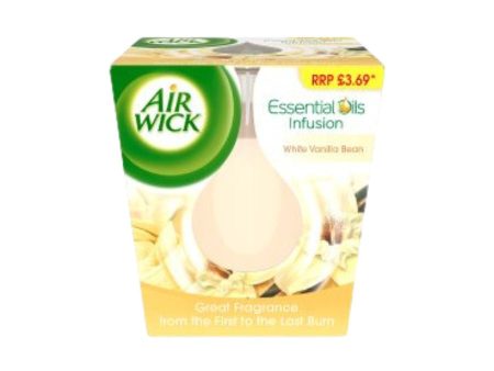 Airwick Candle White Vanilla Bean (Pm £3.69)  Pack size: 6 x 1  Product code: 545760 Sale