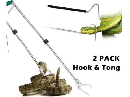 2 Pack Pinza Herpetologica Y Gancho Serpiente Vibora 1.20 Mt For Discount