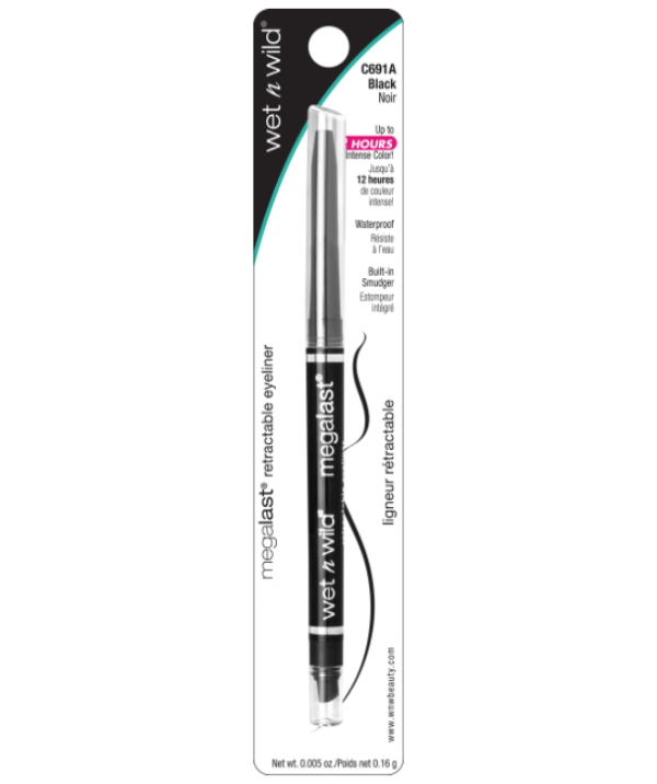 Wet N Wild MegaLast Retractable Eyeliner - Blackest Black on Sale