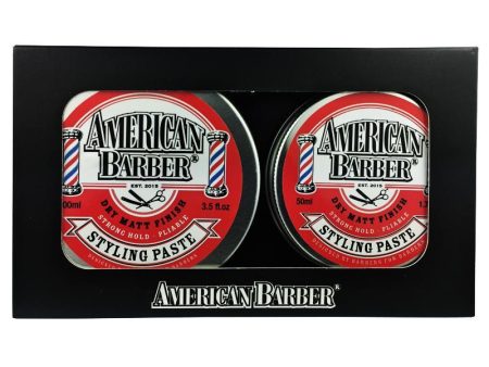 American Barber Styling Paste 50ml-100ml Duo Bundle Supply