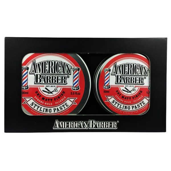 American Barber Styling Paste 50ml-100ml Duo Bundle Supply