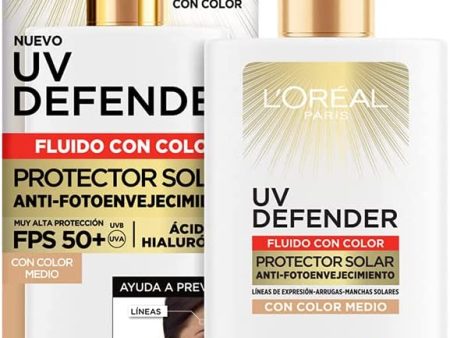 LOREAL DERMO EXPERTISE UV FLUID TINTED MEDIO on Sale