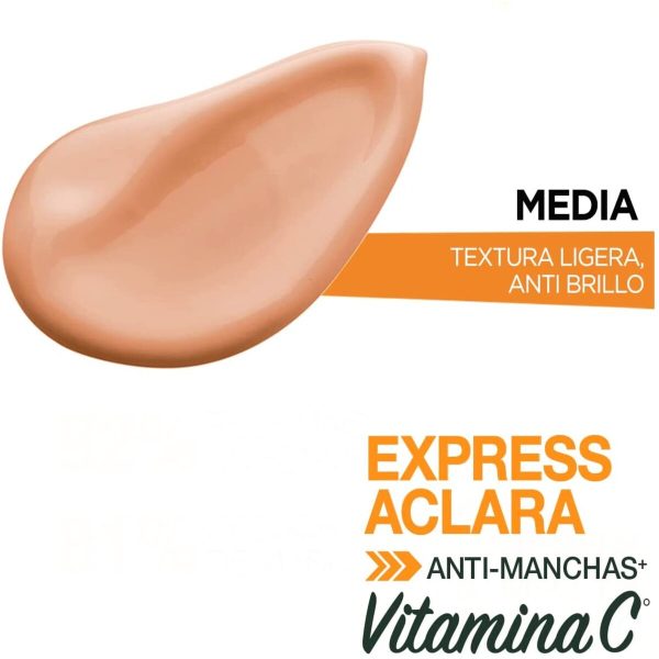 SKIN ACTIVE EXPRESS ACLARA HIDRATANTE CON PROTECTOR SOLAR TFPS50 MEDIO - GARNIER on Sale