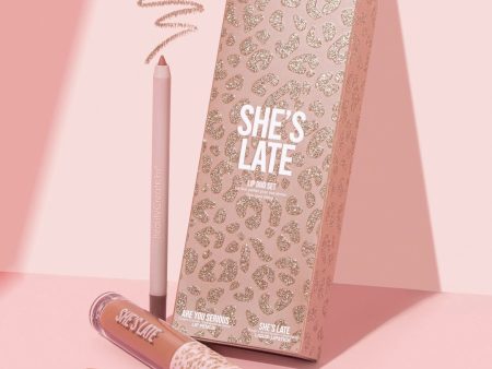 SET DE LABIOS - SHE´S LATE WHATS YOUR AVAILABILIPPY - BEAUTY CREATIONS Online now