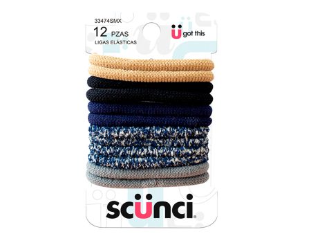 LIGAS BOUCLE MULTICOLOR 12 PZAS - SCUNCI Supply